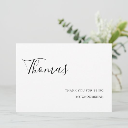 感謝してい君は僕の股間結婚だモダン サンキューカード (スタンド正面)