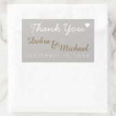 感謝してい君は結婚 長方形シール (バッグ)