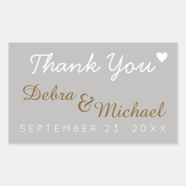 感謝してい君は結婚 長方形シール