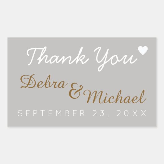 感謝してい君は結婚 長方形シール (正面)