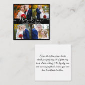 感謝してい君4枚結婚の写真 ノートカード (正面/裏面)