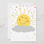 感謝してい夏ギフトカードホルダー先生 招待状 (裏面)