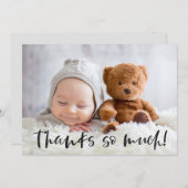 感謝してい多く |ベビー写真ありがとう (正面/裏面)