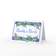 感謝してい多肉のカード