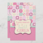 感謝してい天国ガール招待状 招待状 (正面/裏面)