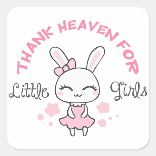 感謝してい天国 スクエアシール (正面)