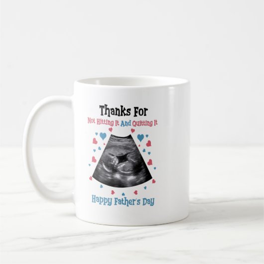 感謝してい失敗して幸せやめなFA コーヒーマグカップ (左)