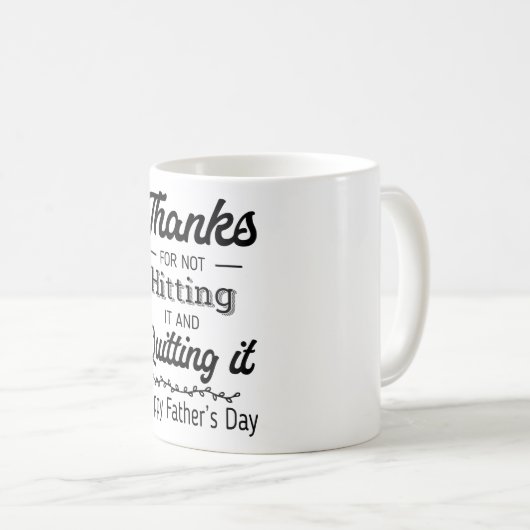 感謝してい失敗のやめために コーヒーマグカップ (正面右)