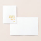 「感謝してい子と我慢して」カード 箔カード (ディスプレー)