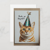 「感謝してい完璧のために」 サンキューカード (正面/裏面)