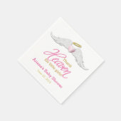 感謝してい小さな女の子用天国 スタンダードカクテルナプキン (角)