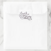 感謝してい小さな角貼り スクエアシール (バッグ)