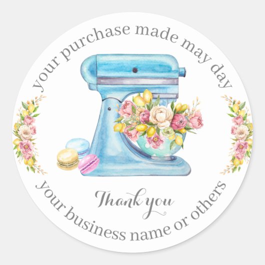 感謝してい小ベーカリーの購入。 ラウンドシール (正面)