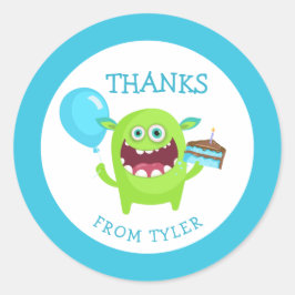 感謝してい小モンスターパーティー ラウンドシール