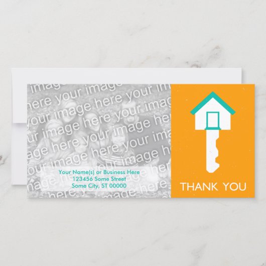 感謝してい引っ越し祝いパーティー サンキューカード (正面)