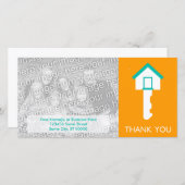 感謝してい引っ越し祝いパーティー サンキューカード (正面/裏面)