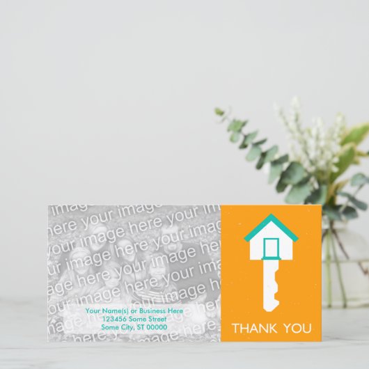 感謝してい引っ越し祝いパーティー サンキューカード (スタンド正面)