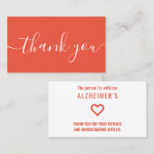 感謝してい忍耐がカードを出す 名刺 (正面/裏面)