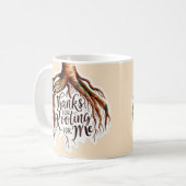 感謝してい応援に向かって コーヒーマグカップ (正面左)