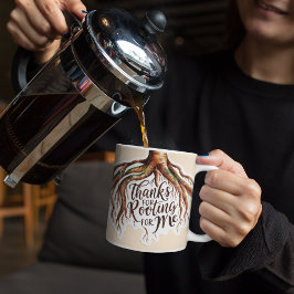 感謝してい応援に向かって コーヒーマグカップ