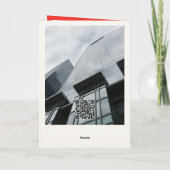 感謝してい応援の背の高い木の企業の業務 シーズンカード (裏面)