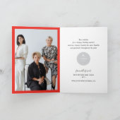 感謝してい応援の背の高い木の企業の業務 シーズンカード (内部)