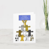 感謝してい応援 カード (正面)