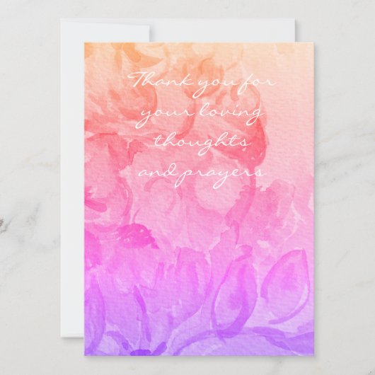 感謝してい悔やみや弔慰 (正面)