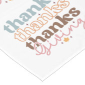 感謝してい感謝してい感謝していレトロタイポグラフィ ショートテーブルランナー (コーナー)