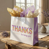 感謝してい抱き枕 ラージペーパーバッグ