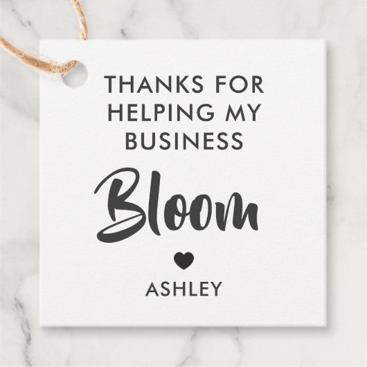 感謝してい救済の業務開花ギフトラベル フェイバータグ (正面)