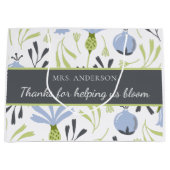 感謝してい救済の米国の開花先生抱き枕 ラージペーパーバッグ (正面)