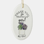 感謝してい救済は我が国の先生 セラミックオーナメント (右)