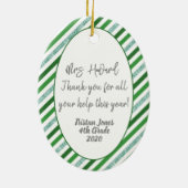 感謝してい救済は我が国の先生 セラミックオーナメント (裏面)