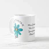 感謝してい救済は私の開花先生マグ コーヒーマグカップ (正面左)