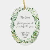 感謝してい救済先生 セラミックオーナメント (裏面)