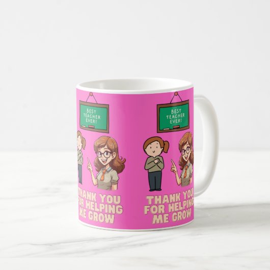 感謝してい救済君は僕の成長に賛成だ コーヒーマグカップ (正面右)