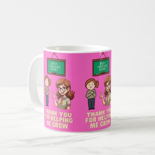 感謝してい救済君は僕の成長に賛成だ コーヒーマグカップ (正面左)