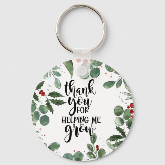 感謝してい救済君は私が育てたクリスマスノートカー キーホルダー (正面)