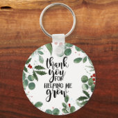 感謝してい救済君は私が育てたクリスマスノートカー キーホルダー (正面)