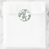 感謝してい救済君は私が育てたクリスマスノートカー ラウンドシール (バッグ)