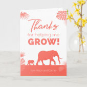 感謝してい救済私が成長する！ カード (黄色い花)