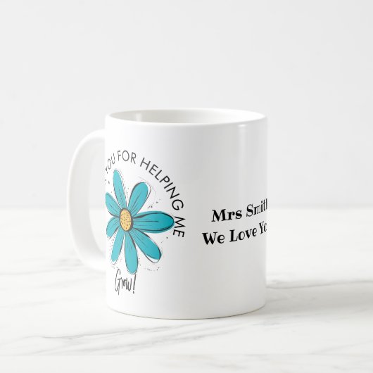感謝してい救済私のために成長先生のコーヒーマ コーヒーマグカップ (正面左)