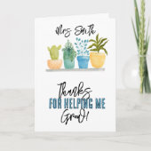 感謝してい救済私の成長カード カード (正面)