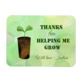 感謝してい救済私の成長サンキューカード マグネット (横)