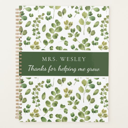 感謝してい救済私の成長プランナー プランナー手帳 (正面)