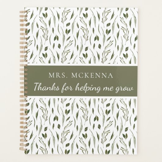 感謝してい救済私の成長プランナー プランナー手帳 (正面)