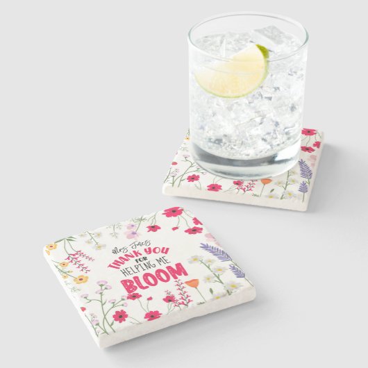 感謝してい救済私の開花先生感謝していは ストーンコースター (横)