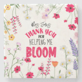 感謝してい救済私の開花先生感謝していは ストーンコースター (正面)