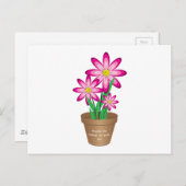 感謝してい救済For Me Grow - Happy Flower ポストカード (正面/裏面)